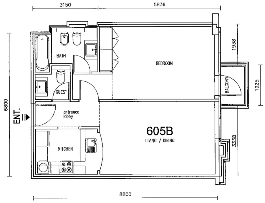 1 BR — 1 Bedroom