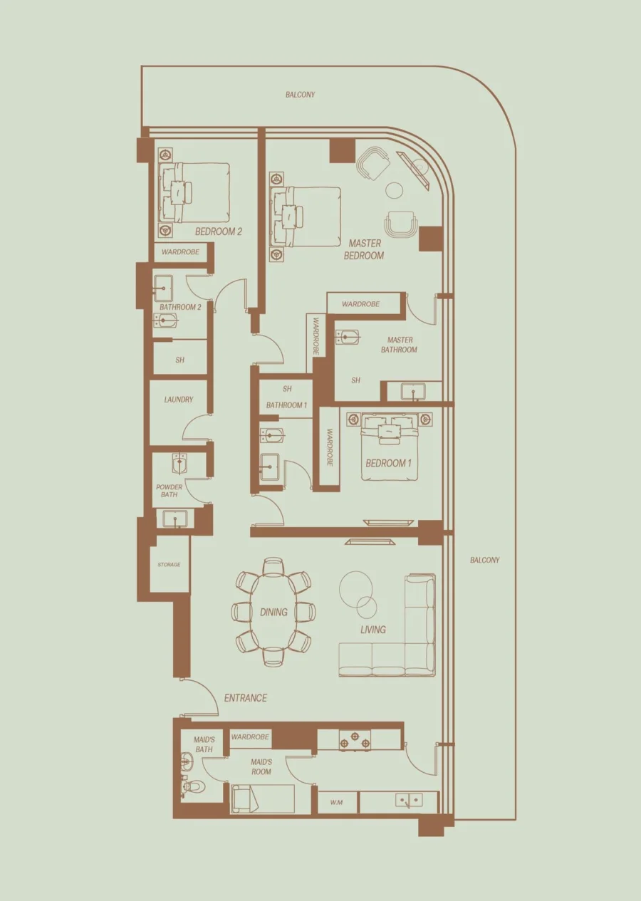 3 BR — 3 Bedroom
