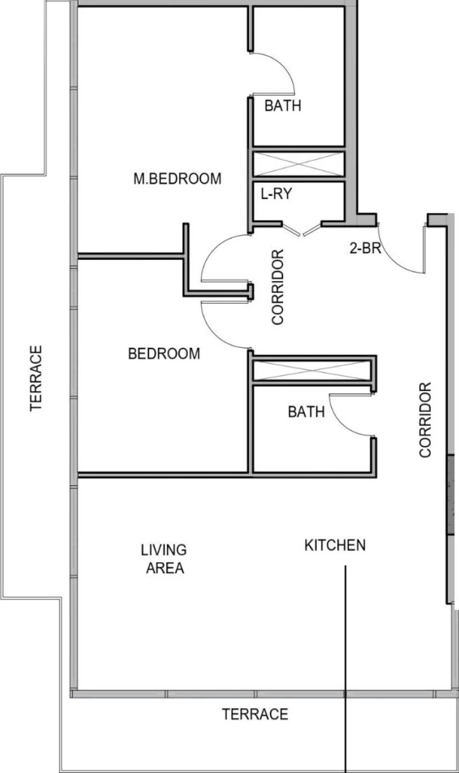 2 BR — 2 Bedroom Type 1