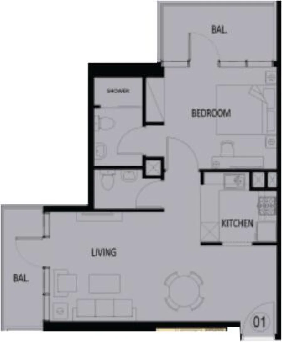 1 BR — 1 B/R BR Group