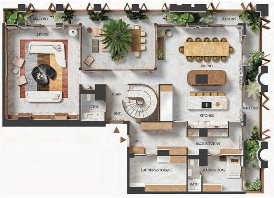 4 BR — 4 Bedroom Duplex