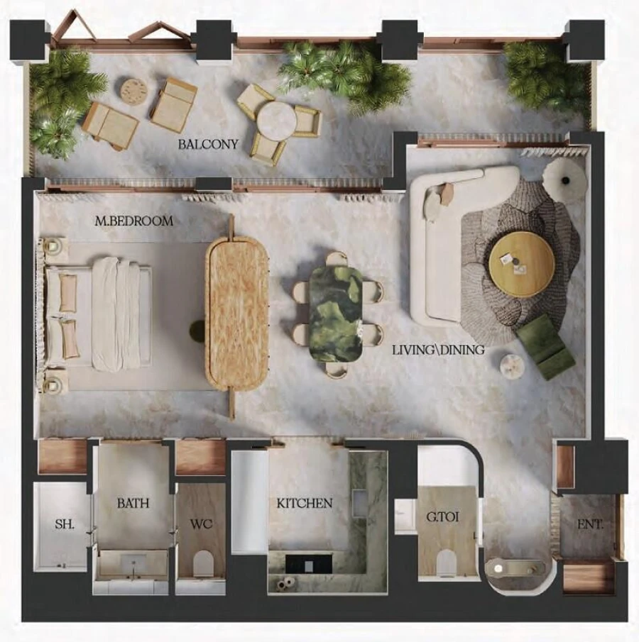 1 BR — 1 Bedroom