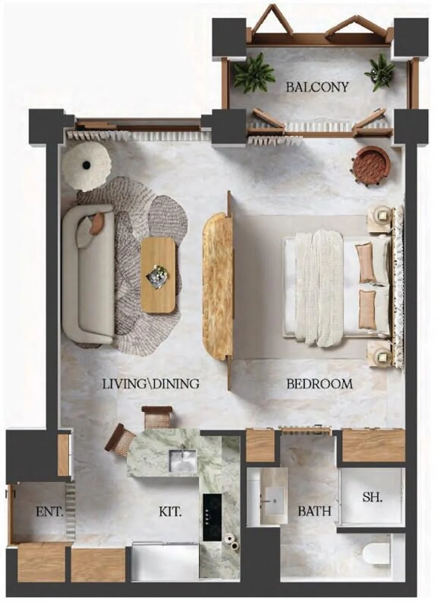 1 BR — 1 Bedroom