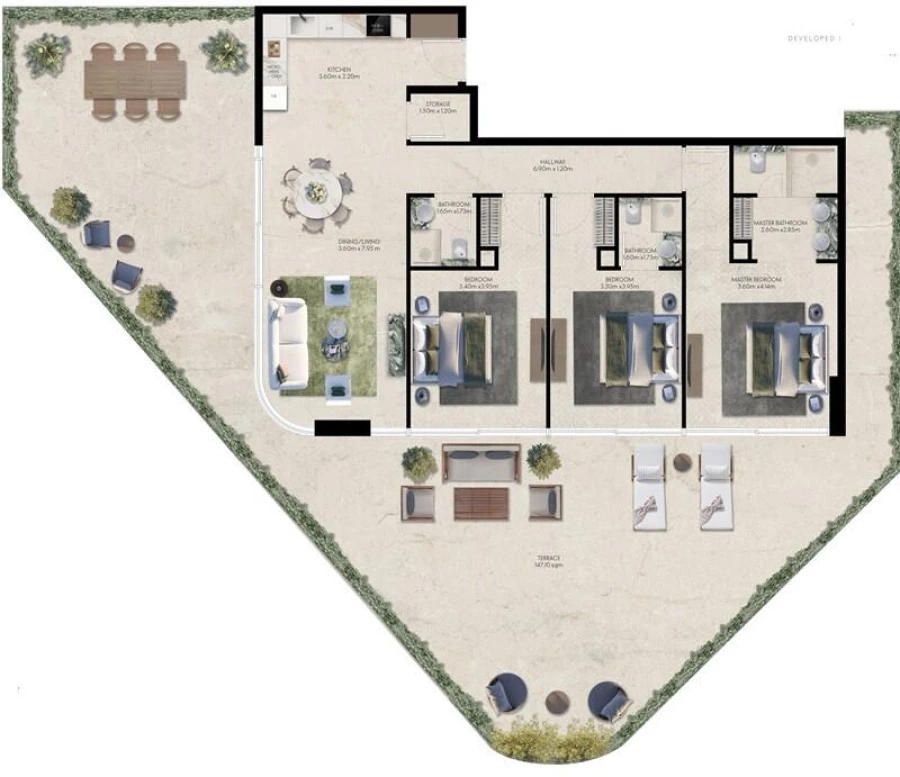 3 BR — 3 Bedroom Type 01 A