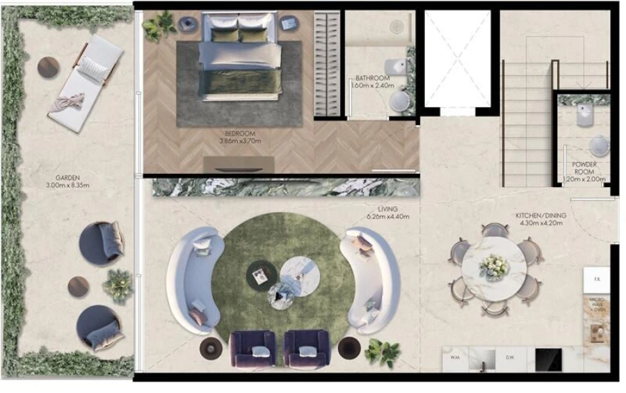 3 BR — 3 Bedroom TH Type 02 A