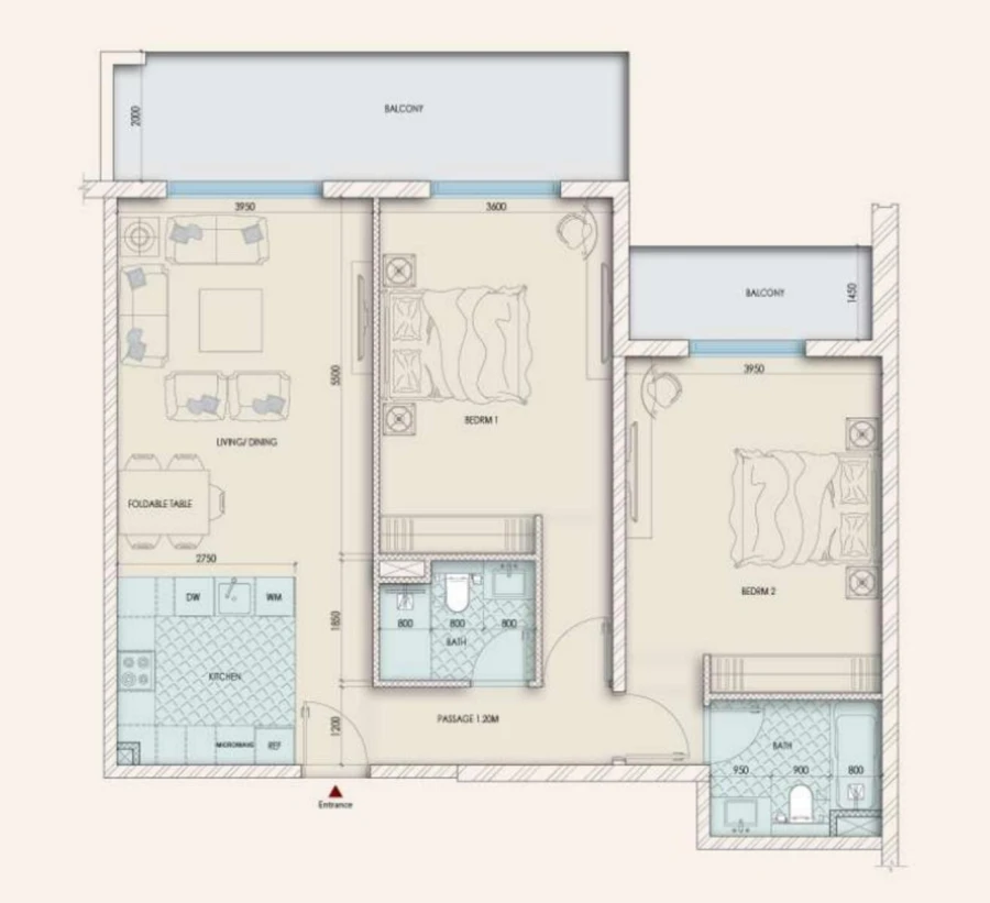 2 BR — 2 Bedroom
