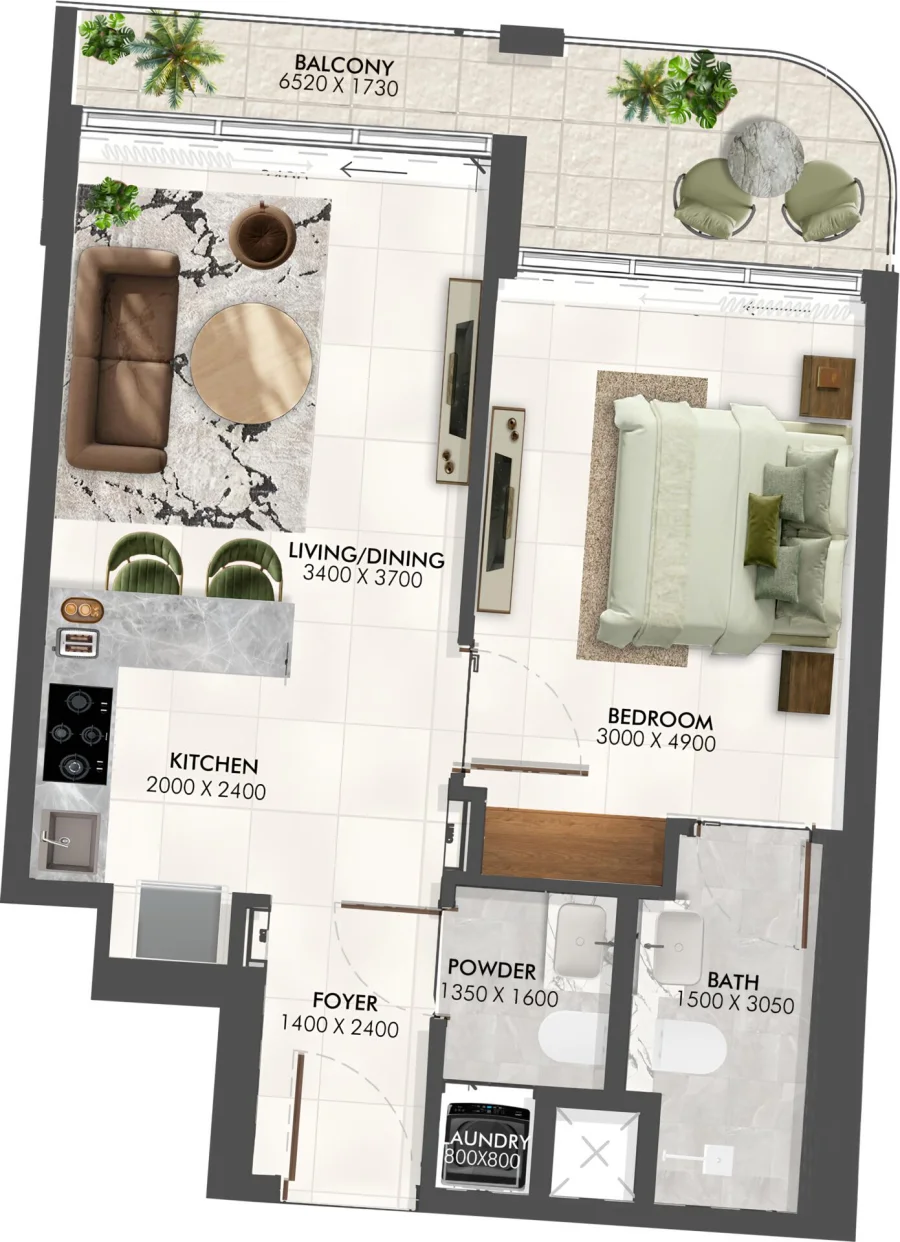 1 BR — 1 Bedroom