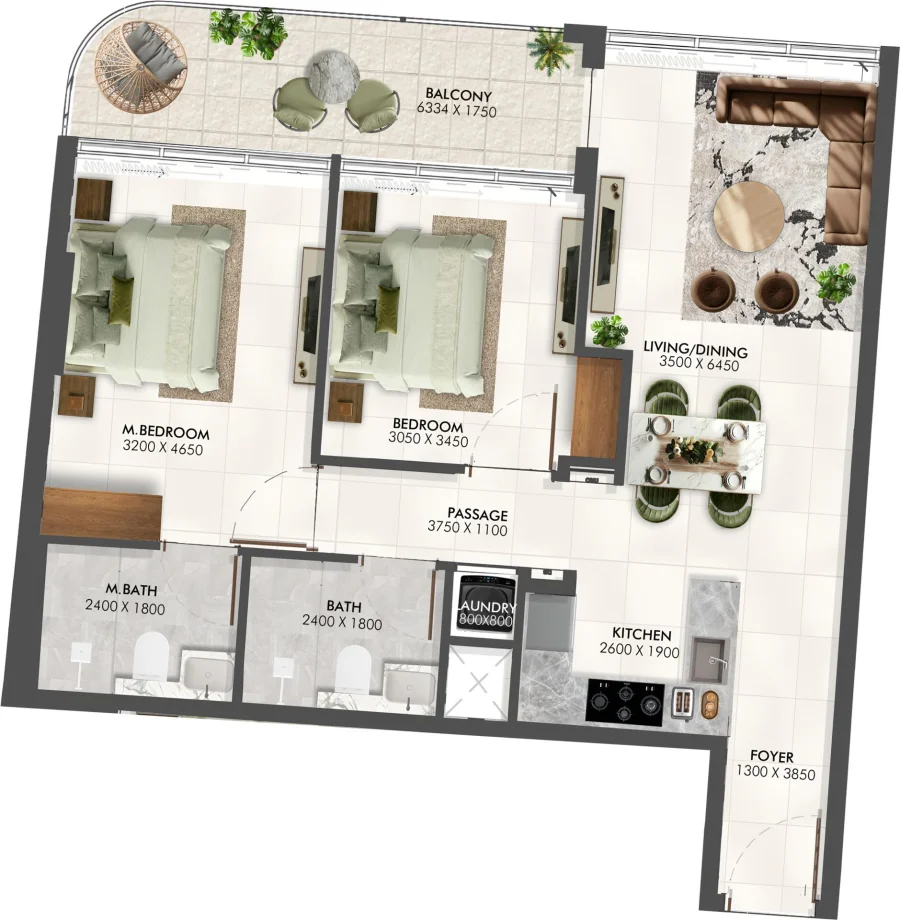 2 BR — 2 Bedroom
