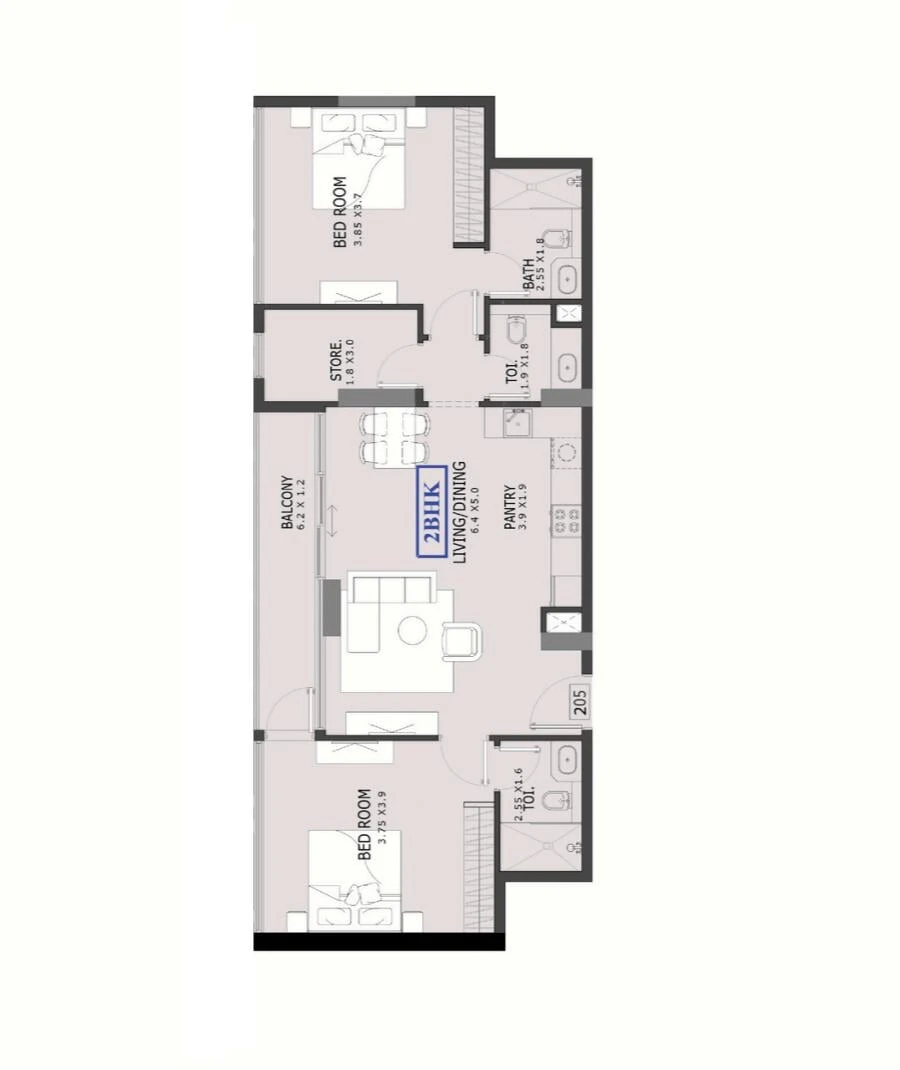 2 BR — 2 Bedroom
