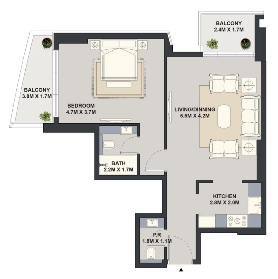 1 BR — 1 Bedroom Unit Series 04