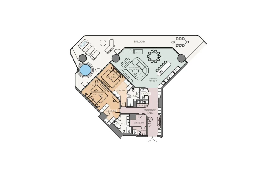2 BR — 2 Bedroom I Type A