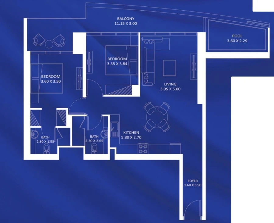 2 BR — 2 BEDROOM - TYPE B