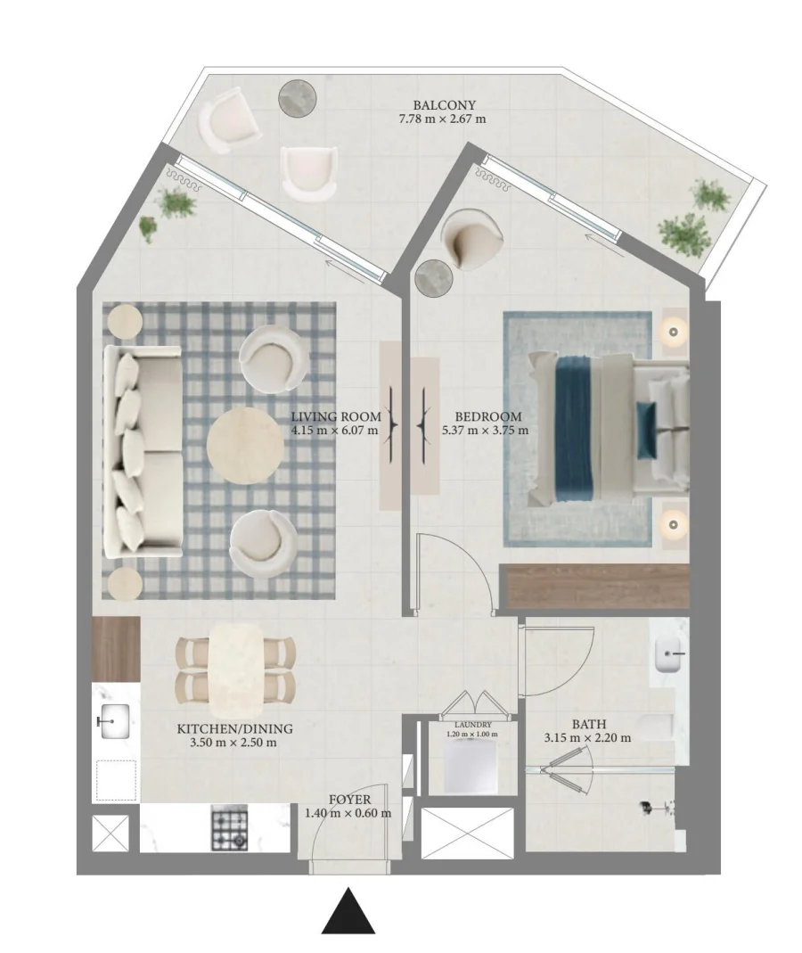 1 BR — 1 Bedroom Type B1