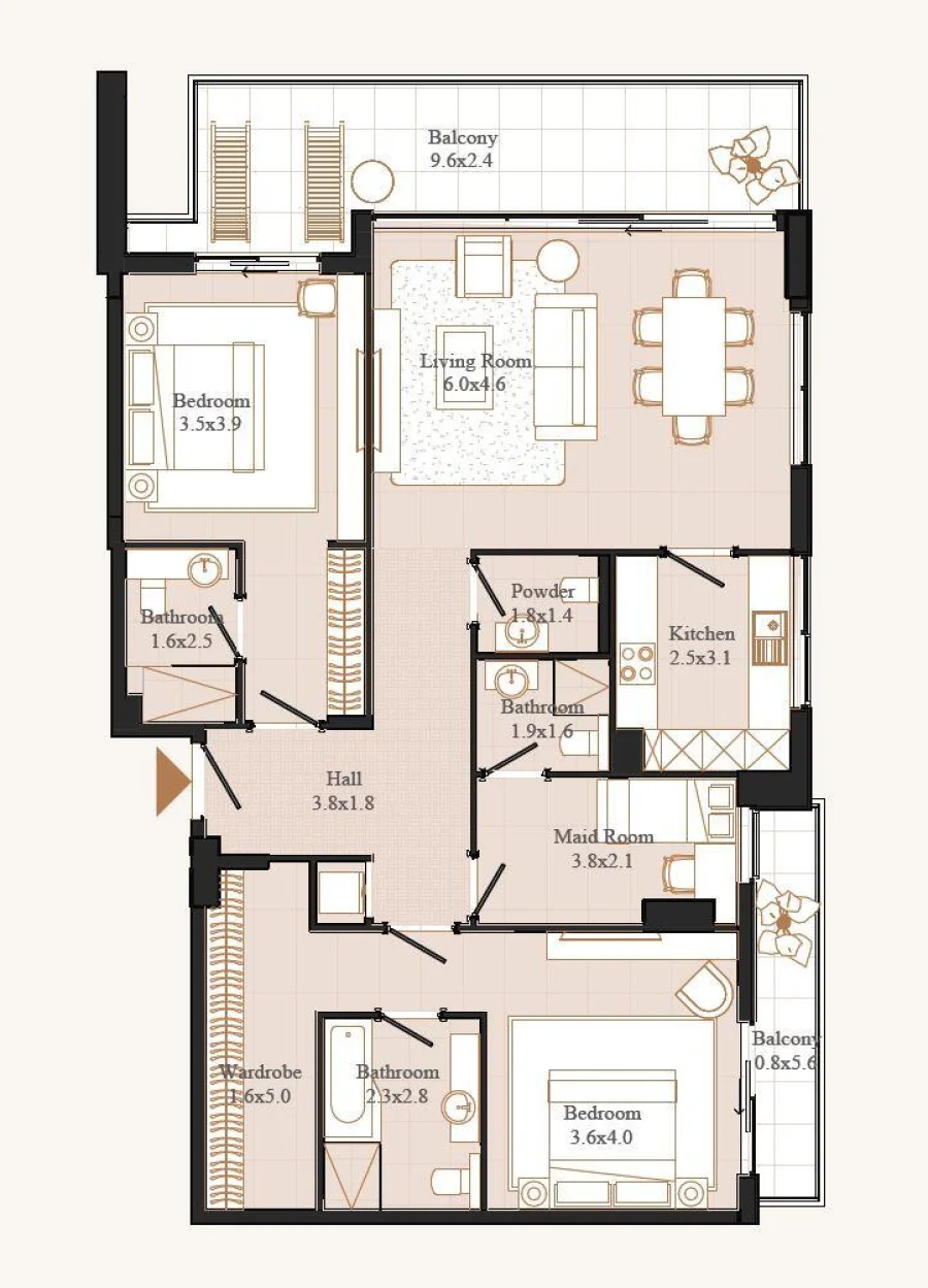 2 BR — 2 Bedroom