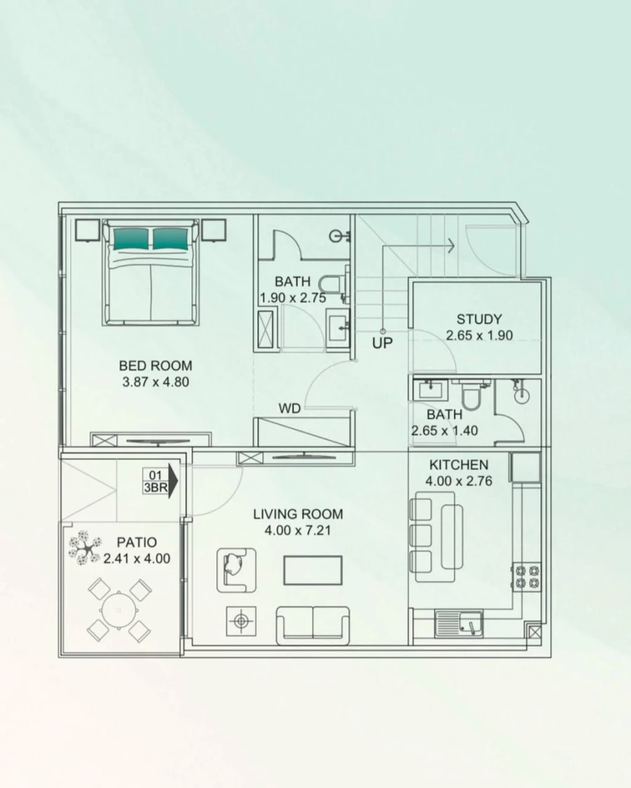 3 BR — 3 Bedroom Townhouse Type A