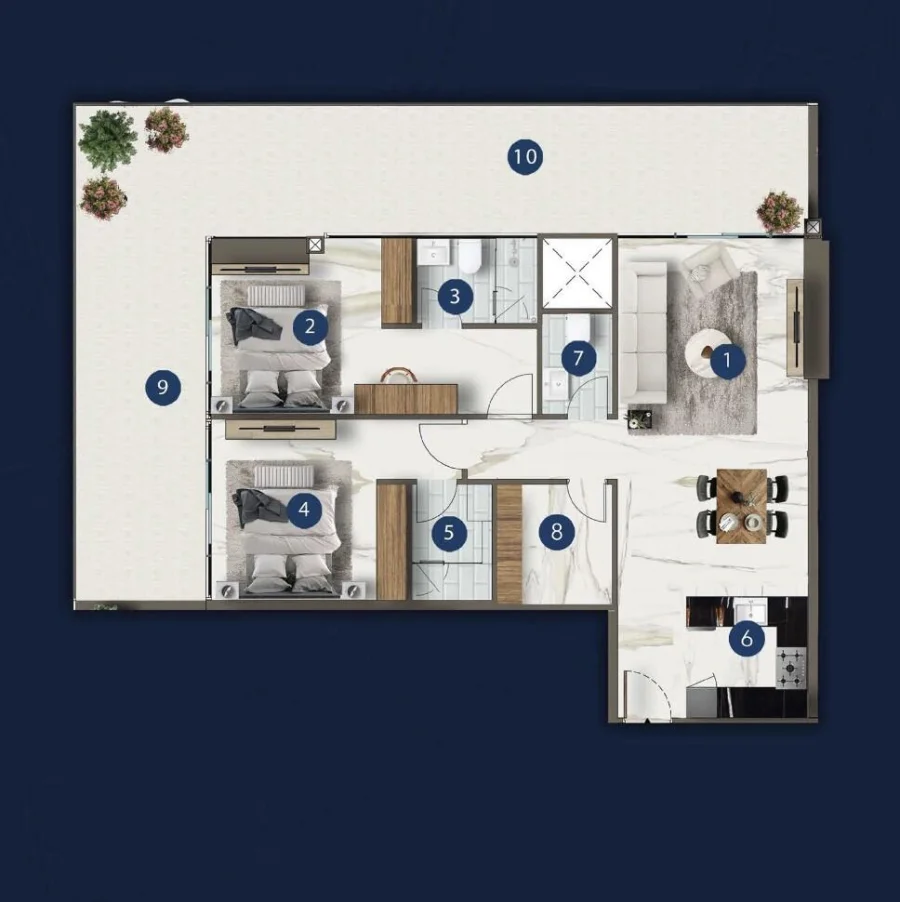 2 BR — 2 Bedroom Plus