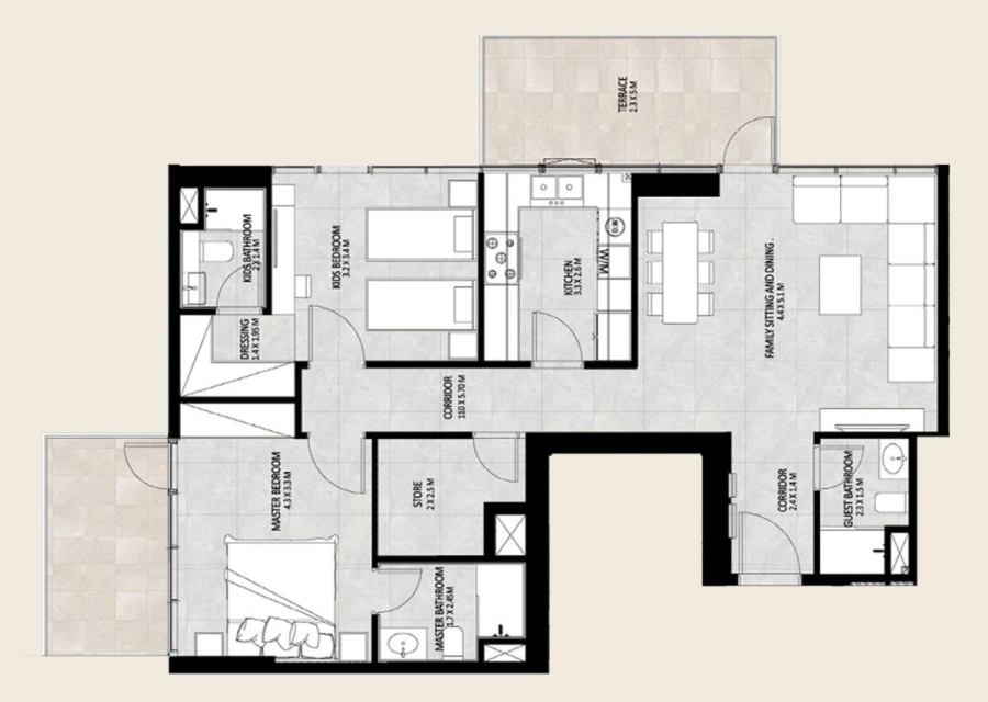 2 BR — 2 Bedroom