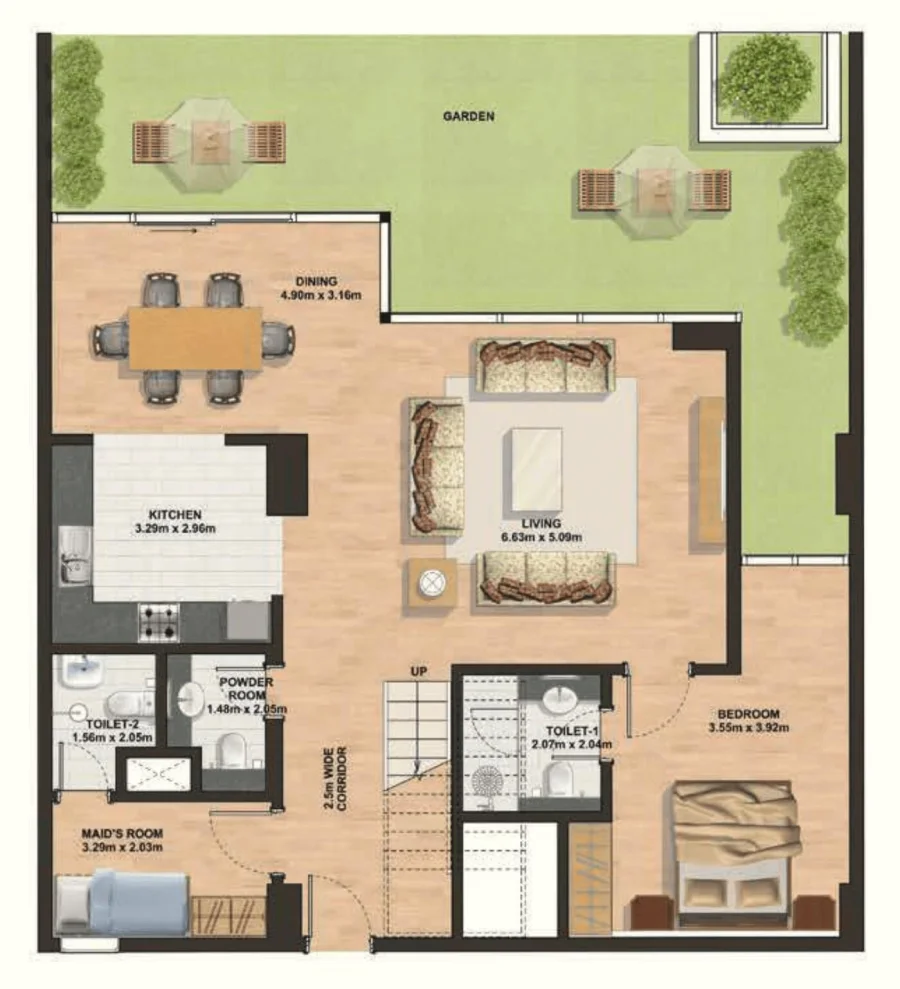 4 BR — 4 Bedroom Townhouse