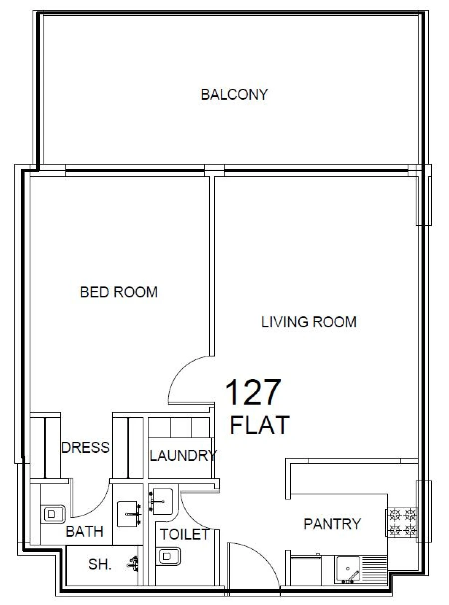 1 BR — 1 bedroom 127