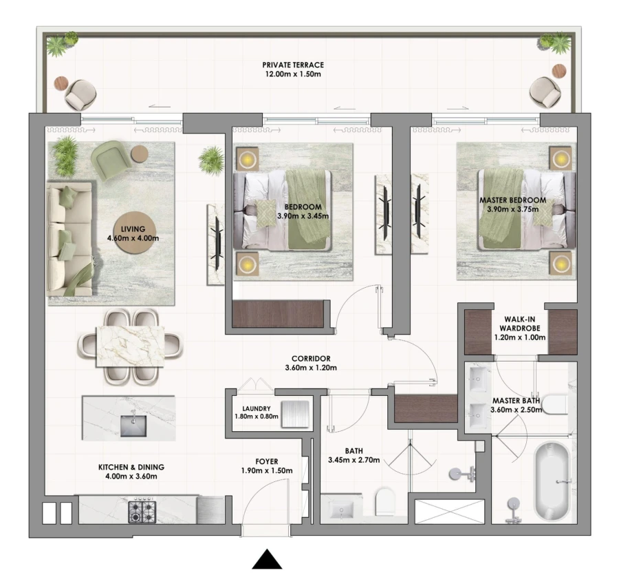 2 BR — 2 Bedroom Type 4