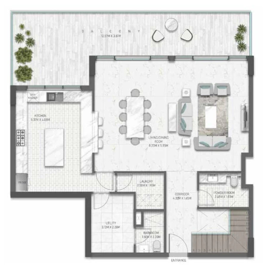 3 BR — 3 Bedroom Townhouse Type A2