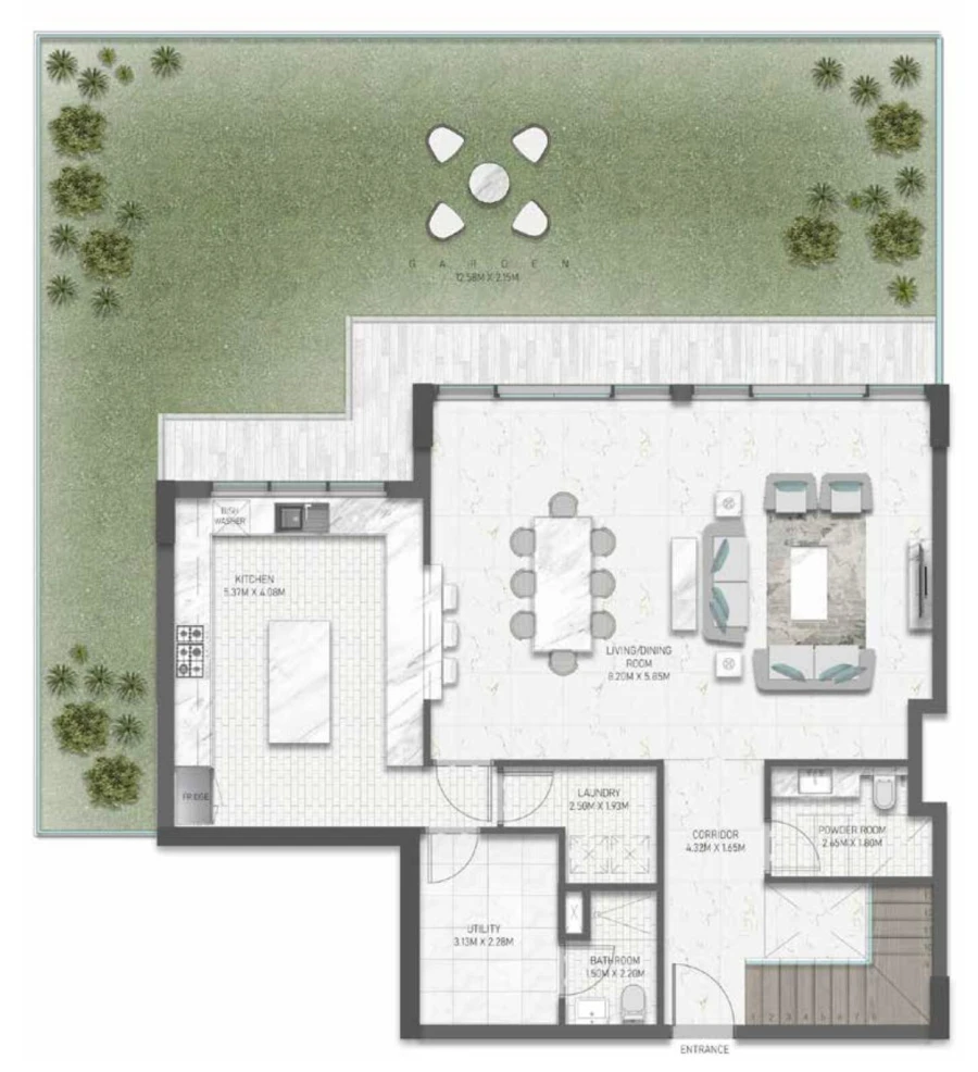 3 BR — 3 Bedroom Townhouse Type A1
