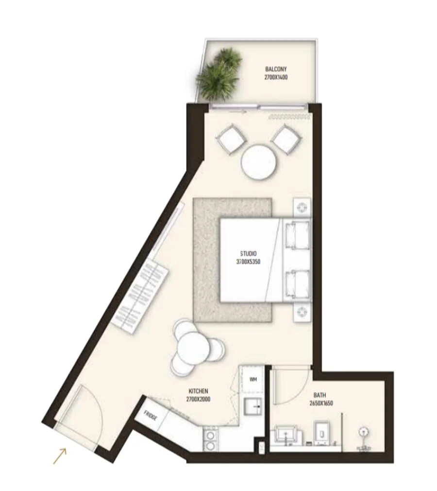 1 BR — 1 Bedroom Type A