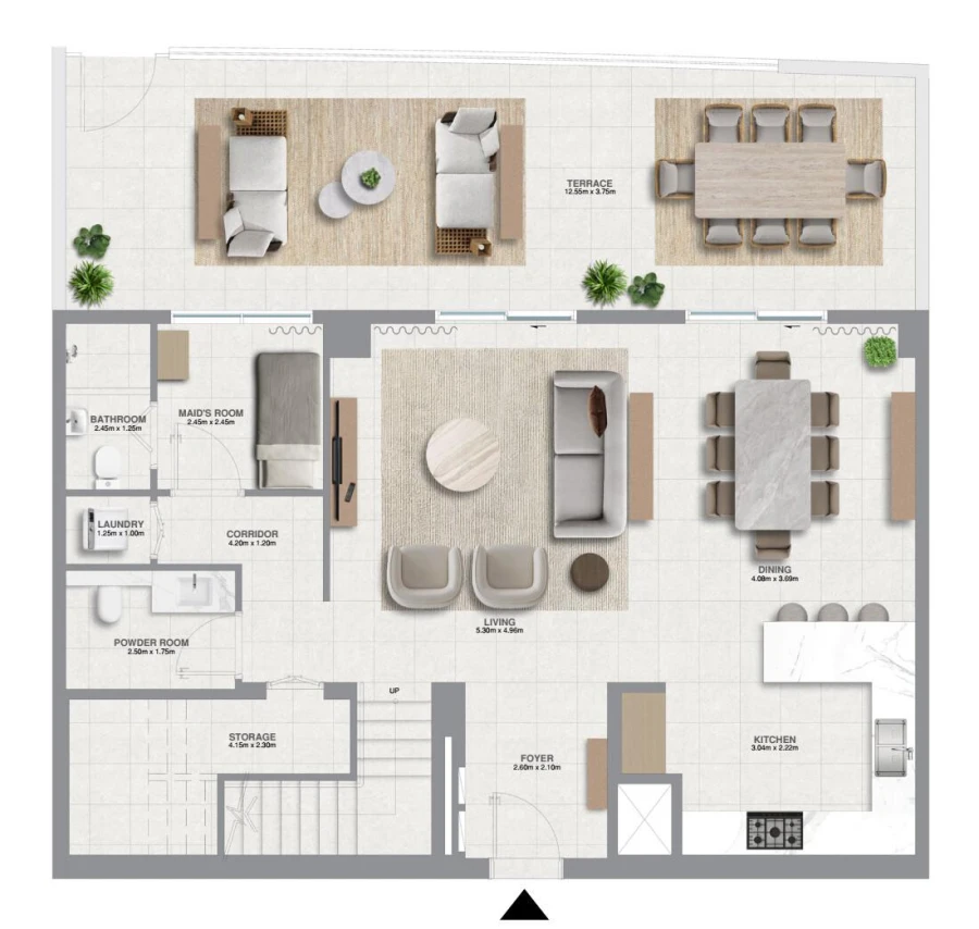 3 BR — 3 Bedroom Townhouse Type 1A