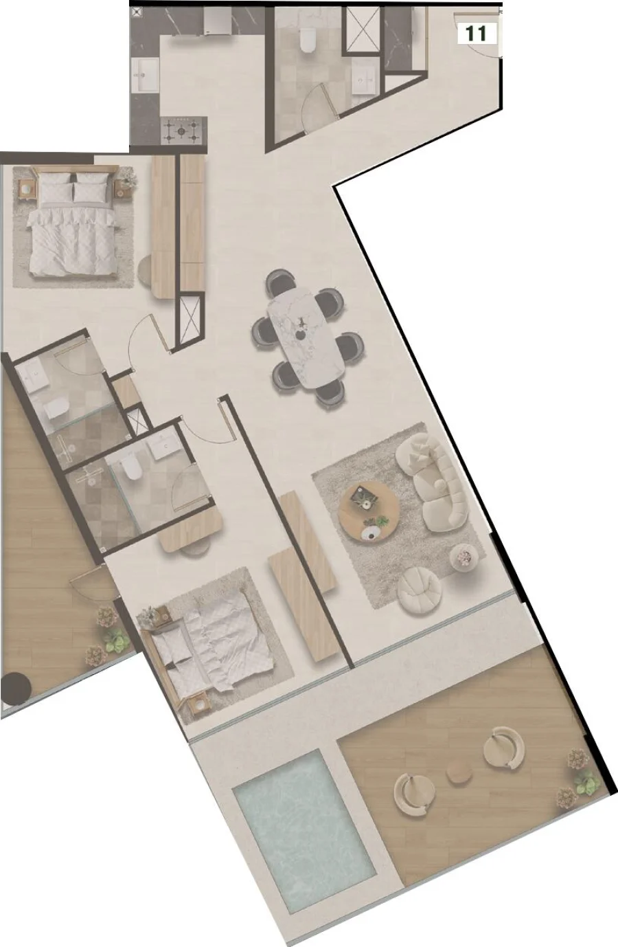 2 BR — 2 Bedroom