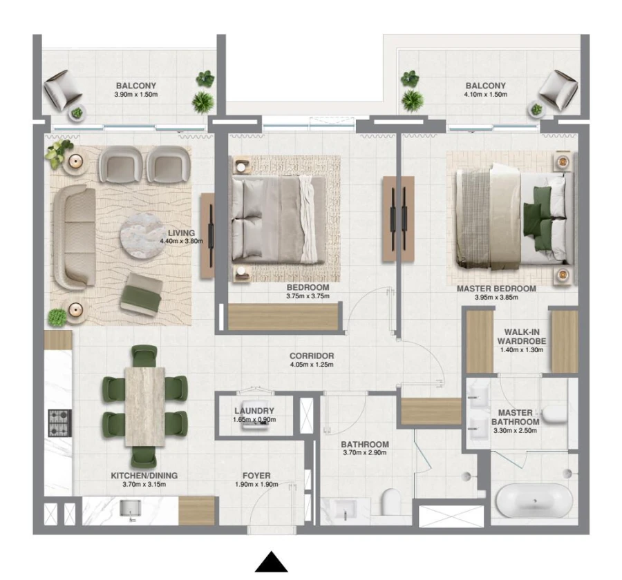 2 BR — 2 Bedroom Type 5A