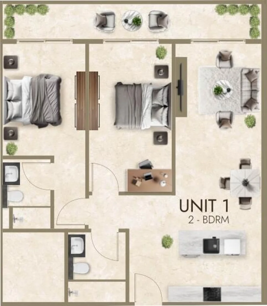 2 BR — 2 Bedroom