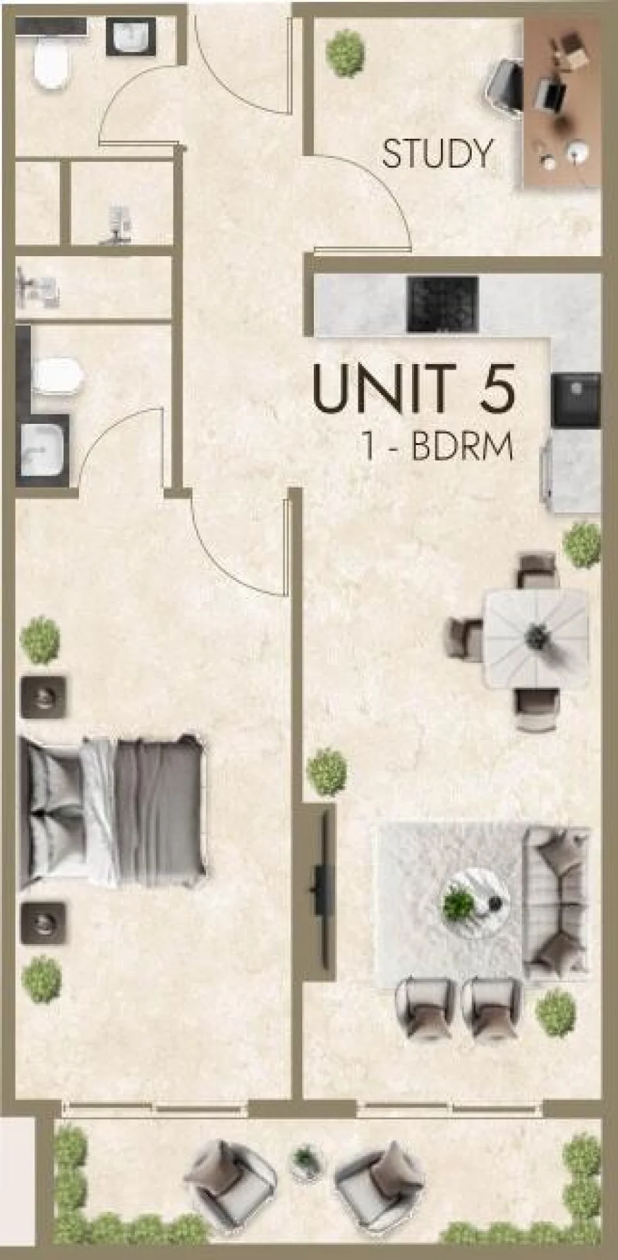 1 BR — 1 Bedroom
