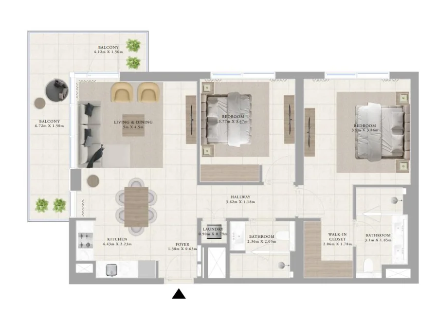 2 BR — 2 BEDROOM TYPE 2