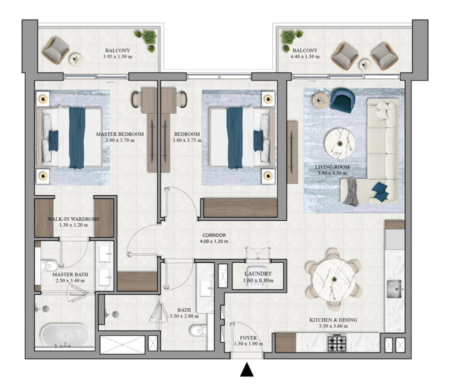 2 BR — 2 Bedroom Type 4