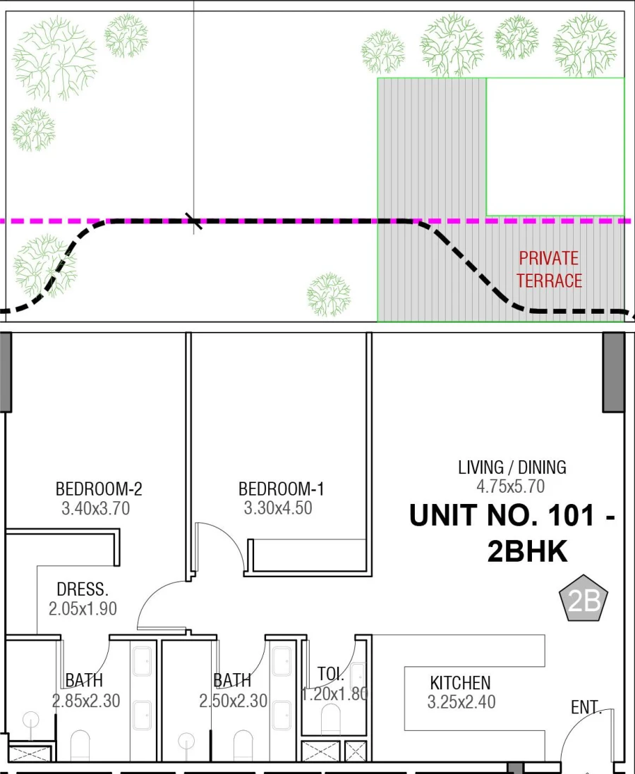 2 BR — 2 Bedroom Type 9