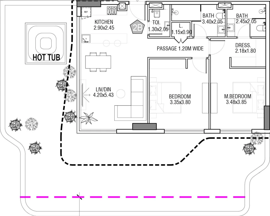 2 BR — 2 Bedroom Type 5