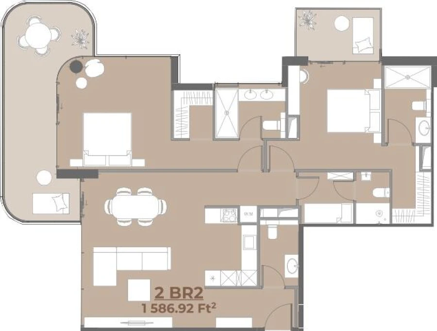 2 BR — 2 Bedroom Type 2