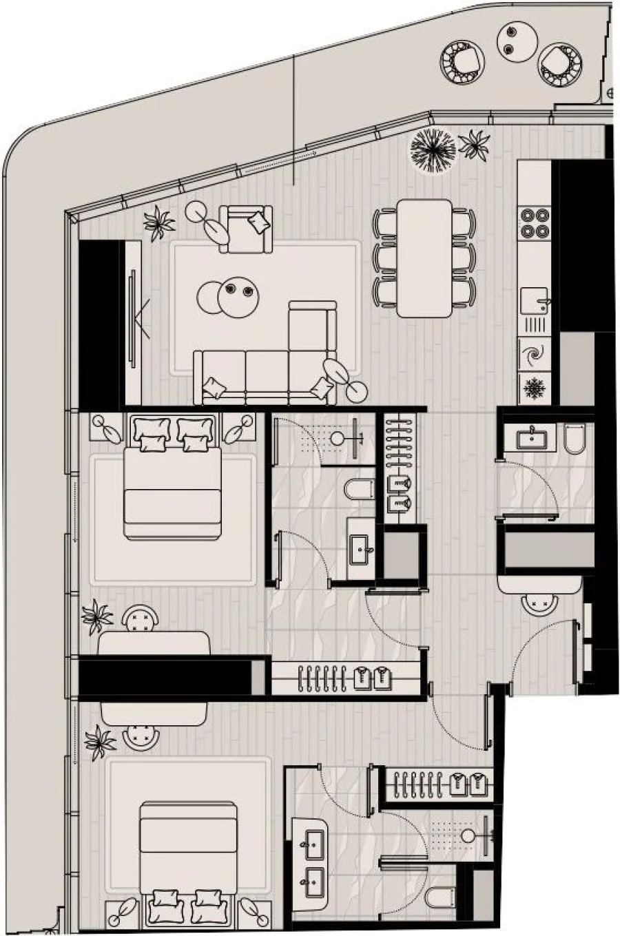 2 BR — 2 BEDROOM