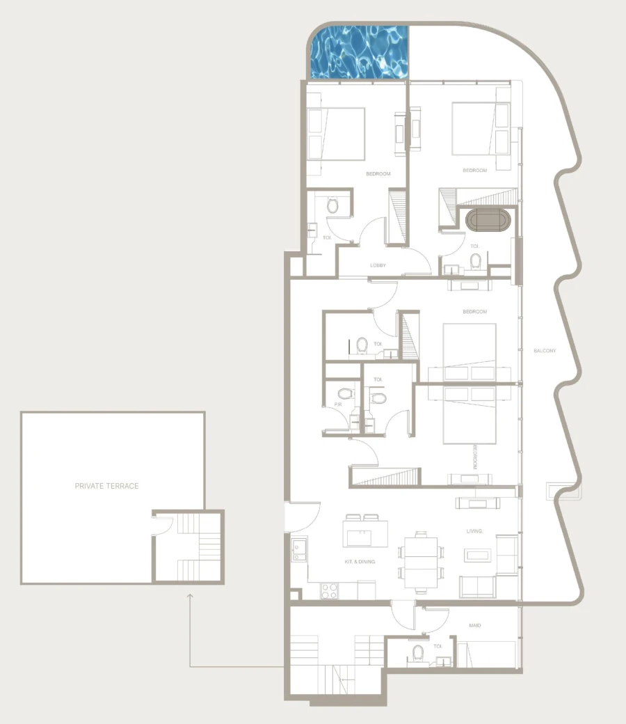 4 BR — 4 Bedroom Type C