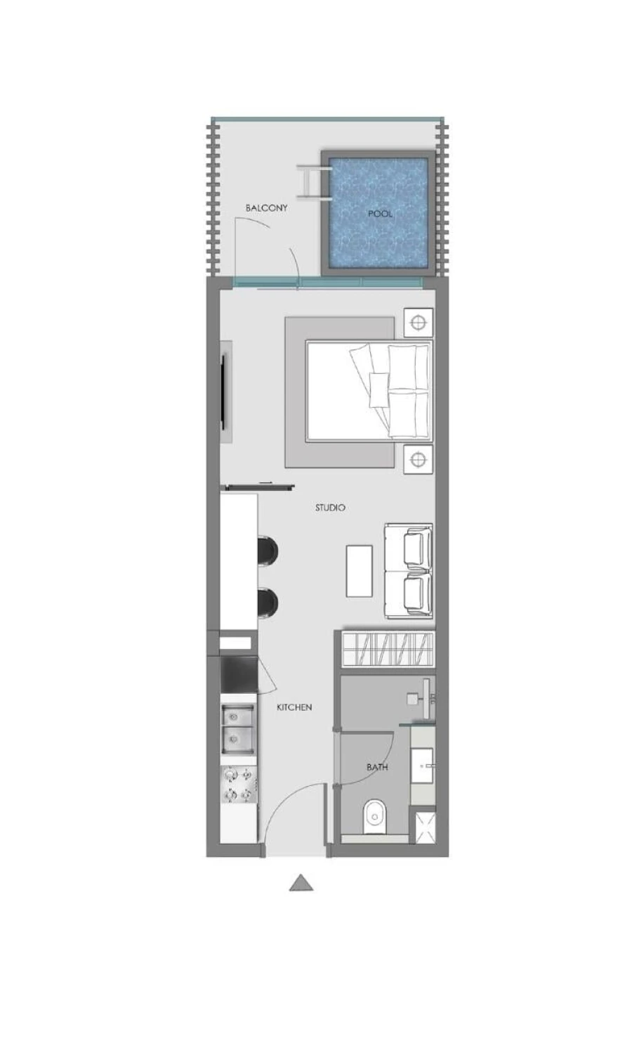 Studio — STUDIO + POOL (TYPE 1)