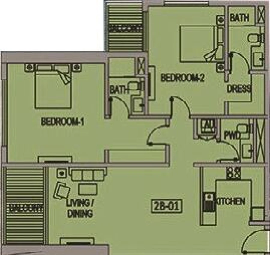 2 BR — 2 Bedroom