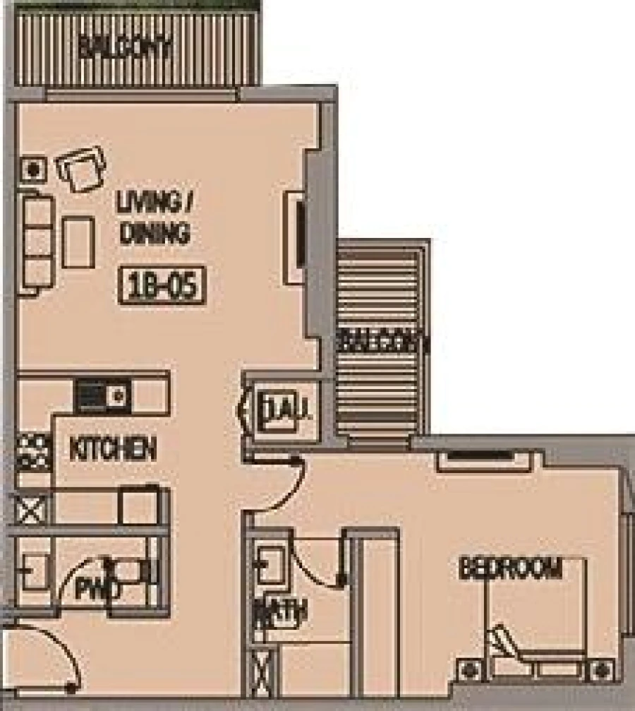 1 BR — 1 Bedroom