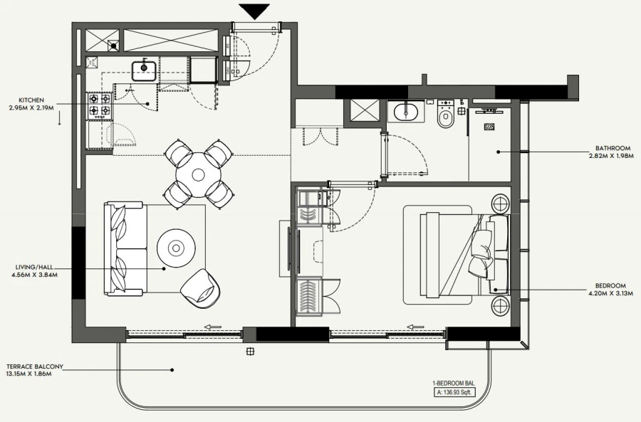 1 BR — 1 Bedroom