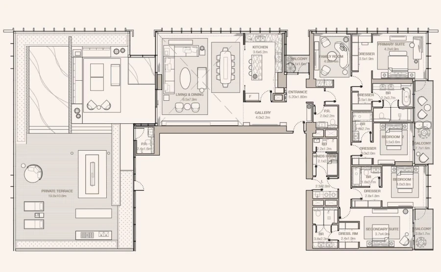 4 BR — 4-BEDROOM TYPE D1