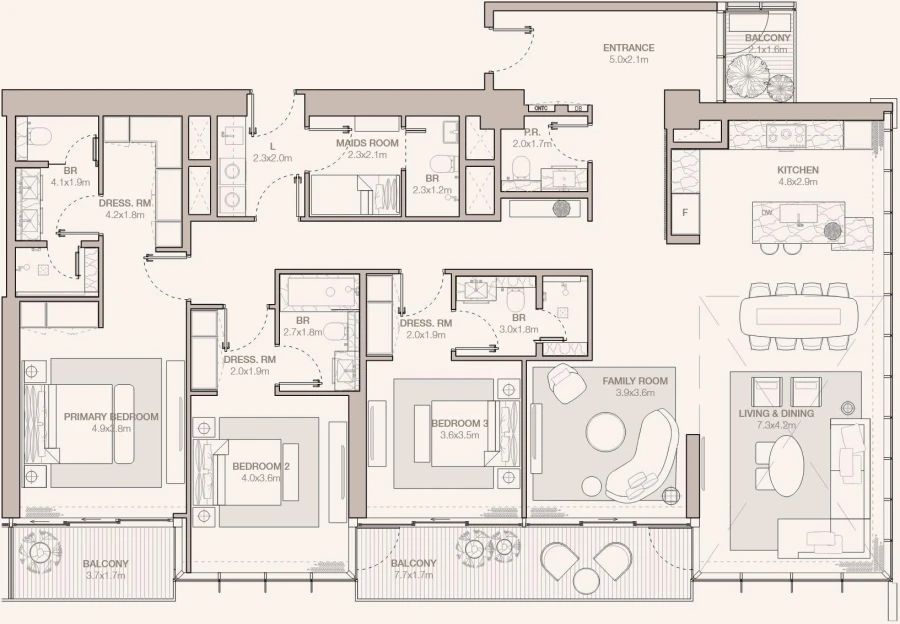 3 BR — 3-Bedroom Type C2