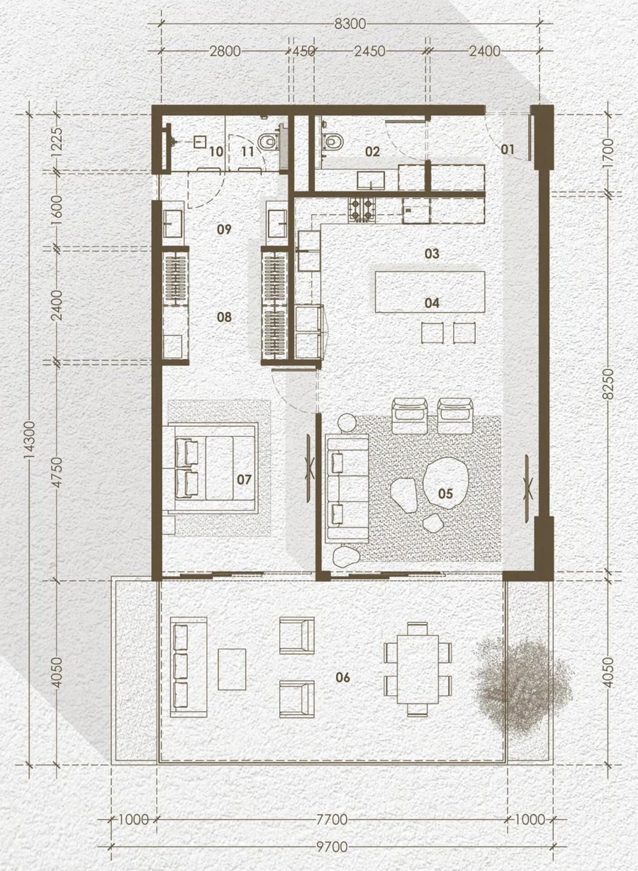 1 BR — 1 Bedroom Apartment Type B