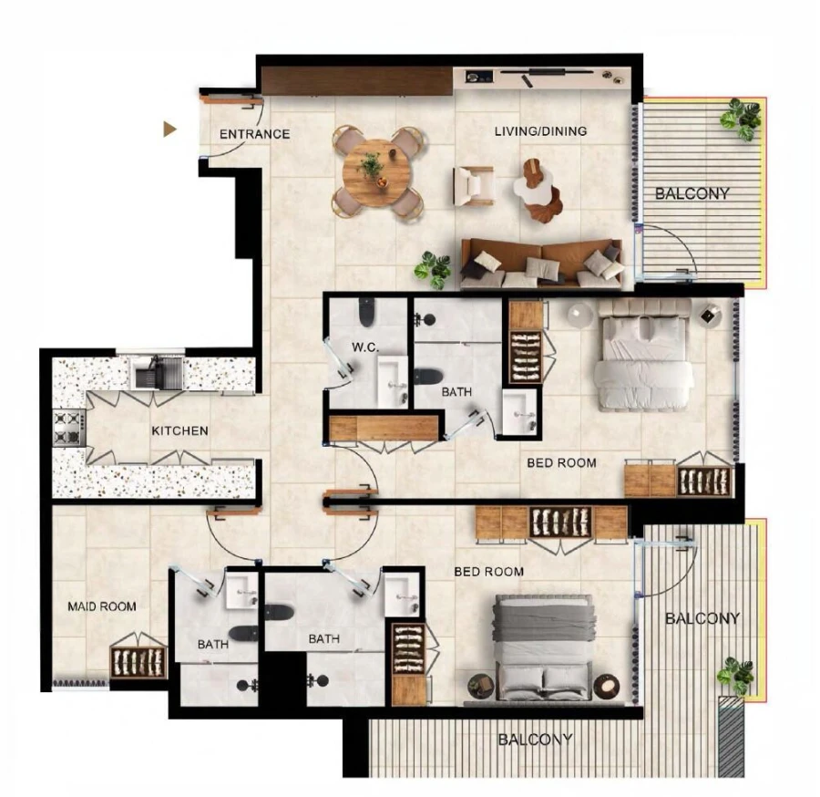 2 BR — 2 Bedroom