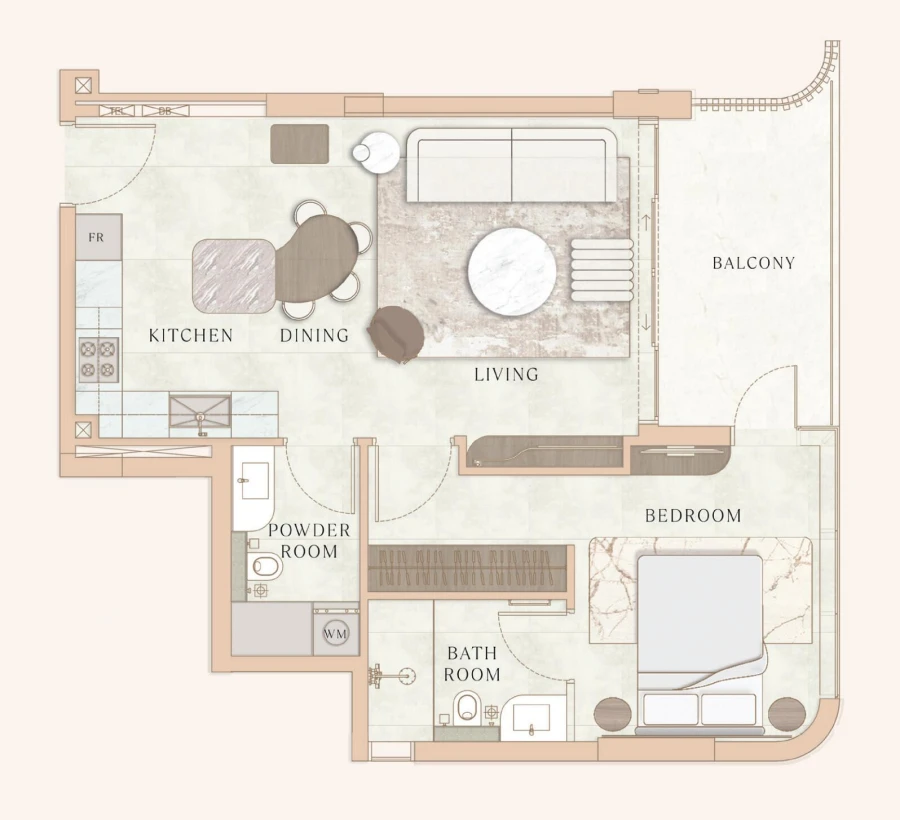1 BR — 1 Bedroom Unit