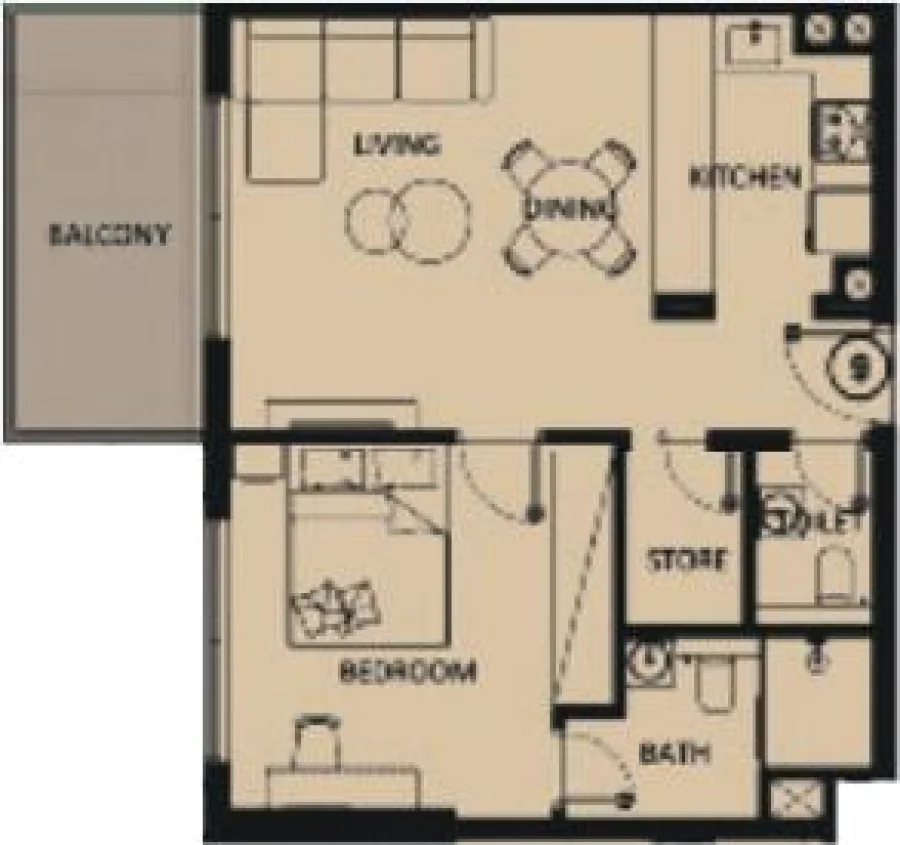 1 BR — 1 Bedroom