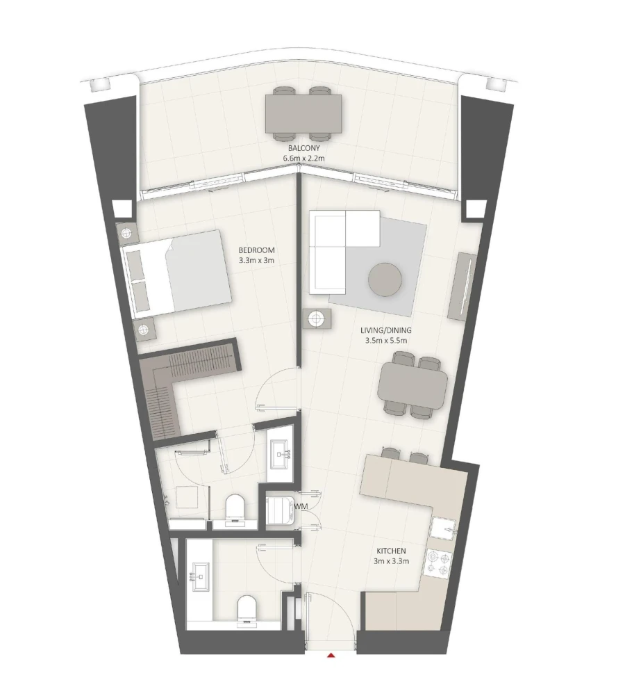 1 BR — 1 Bedroom-С2 Apartment
